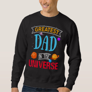 Moletom Maior Pai No Tema Espacial Universo Pais D