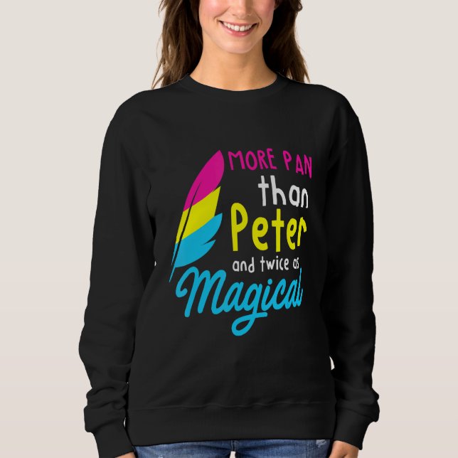 Moletom Mais Pan Do Que Peter - Painel Omnissexual Da Fila (Frente)