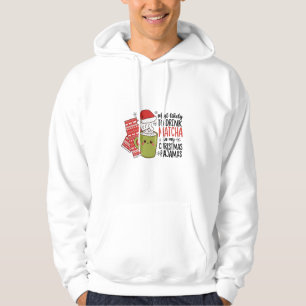 Moletom Mais Propenso a Beber Matcha no Meu Pijama de Nata