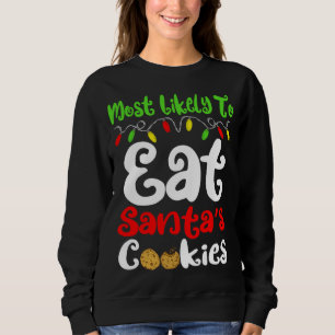 Moletom Mais Provável Para A Família De Cookies Santas De