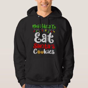 Moletom Mais Provável Para A Família De Cookies Santas De