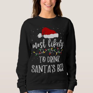 Moletom Mais Provável Para Beber Papais noeis Beer Santa H