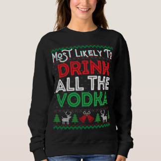 Moletom Mais Provável Para Beber Todos Os Xmas Engraçados