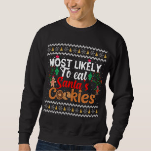 Moletom Mais Provável Para Comer Cookies Papais noeis Engr