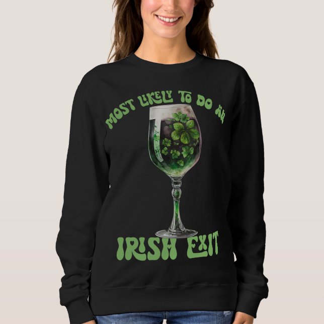 Moletom Mais Provável Para Fazer Uma Taça De Saída Irlande (Frente)