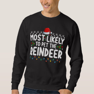 Moletom Mais Provável Para Pet The Reindeer Natal Holiday