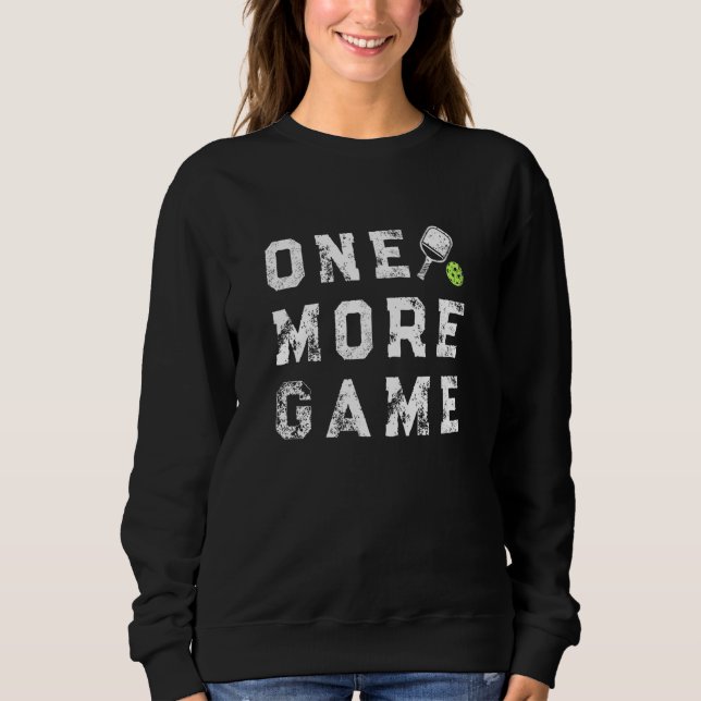 Moletom Mais Um Jogo Pickleball Frase Dito Angustiado (Frente)