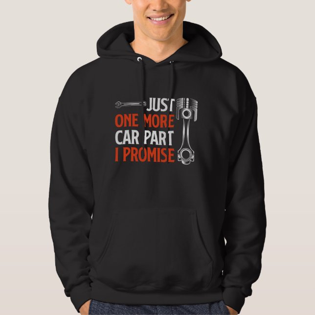 Moletom Mais uma peça de carro, prometo - Entusiasta de ca (Frente)