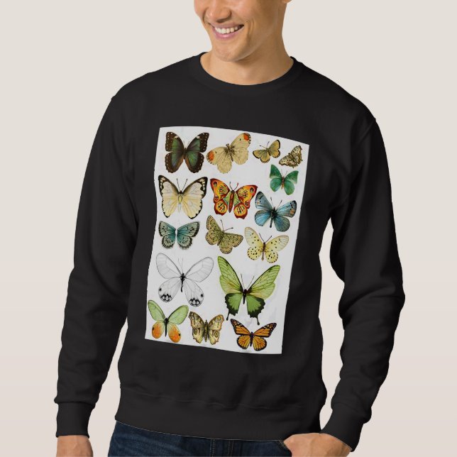 Moletom Majestic Butterfly  Blue Butterflies Morpho (Frente)