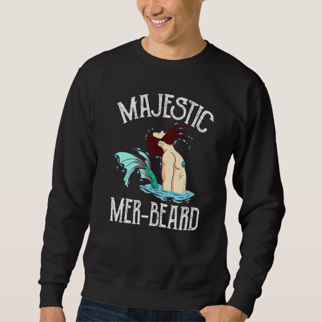 Moletom Majexpressa Mer Beard Merman Manly Merman (Frente)