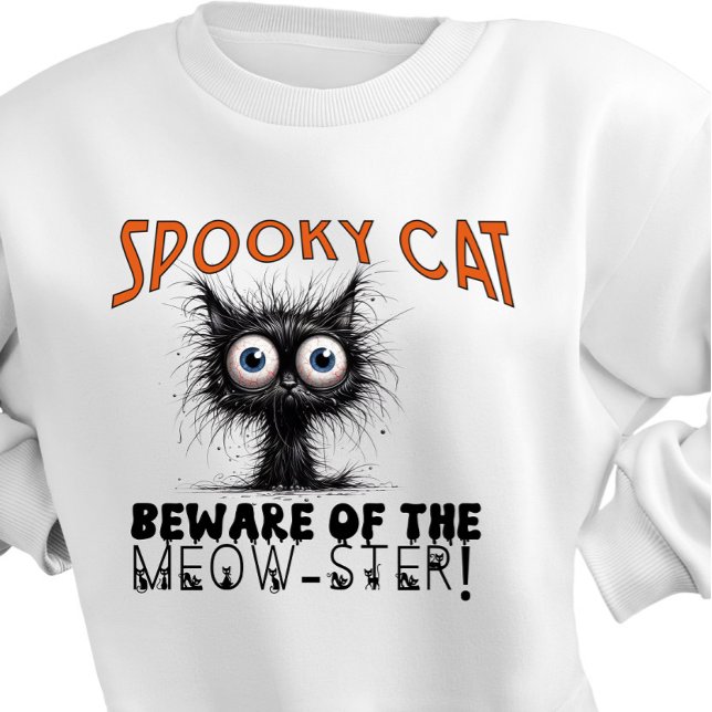 Moletom Mal-humorada Cat Beware do Meow-ster (Criador carregado)