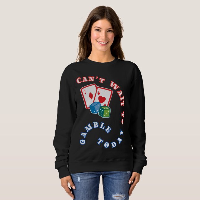 Moletom Mal posso esperar para jogar hoje (Frente Completa)