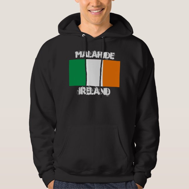 Moletom Malahide, Irlanda, com bandeira irlandesa (Frente)
