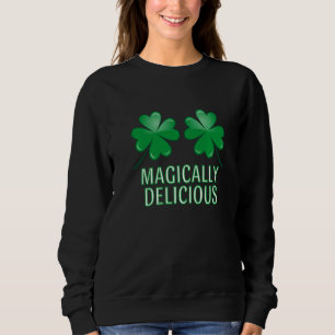 Moletom Malditos Shamrocks Magicamente Deliciosos St Patri