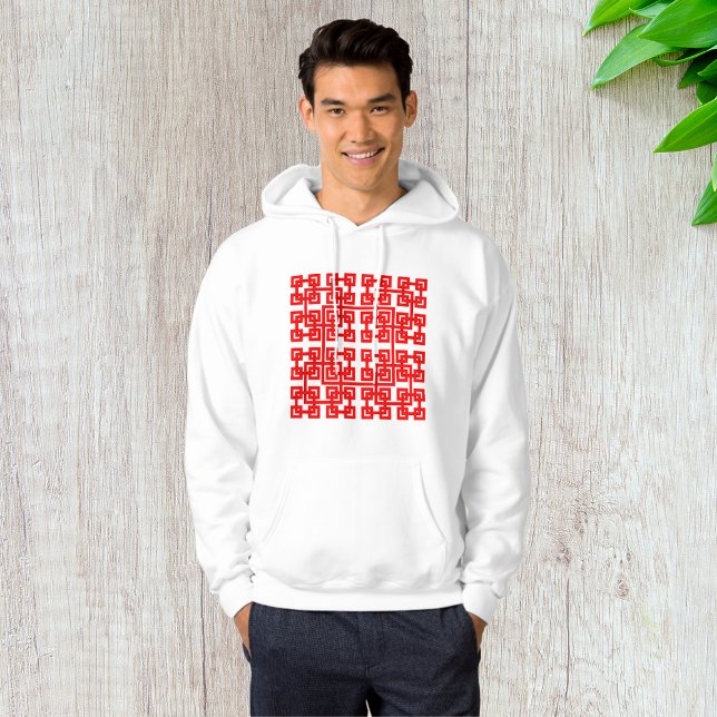 Moletom Malha quadrada Mens Hoodie (Criador carregado)