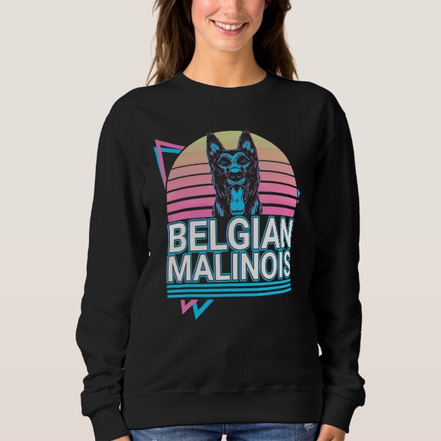 Moletom Malinois Belga Retro (Frente)