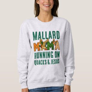 Moletom MALLARD MAMA Falsa Rhinestone