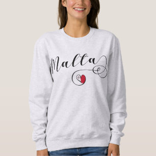 Moletom Malta Flag Heart
