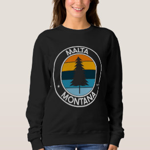 Moletom Malta Montana MT USA City Pride Retro Sunset