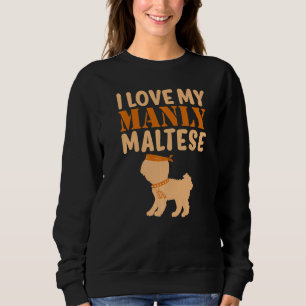 Moletom Maltês Canino Pet Manly Boy Dog Gênero Reveza Cu