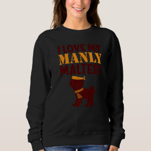 Moletom Maltês Canino Pet Manly Boy Dog Gênero Reveza Cu