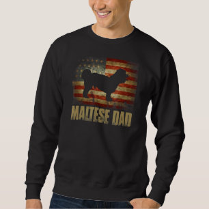 Moletom Maltes Patrióticos do Pai maltês Vintage Americano