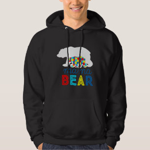 Moletom Mama Bear Autismo Autismo Autismo Autismo Mãe 20