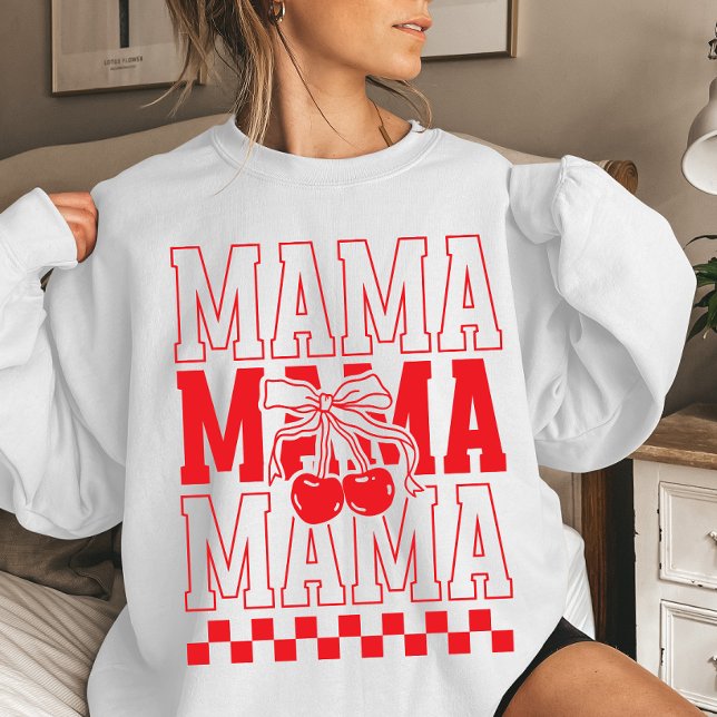 Moletom Mama Cereja Coquete Dia das Mães (Criador carregado)