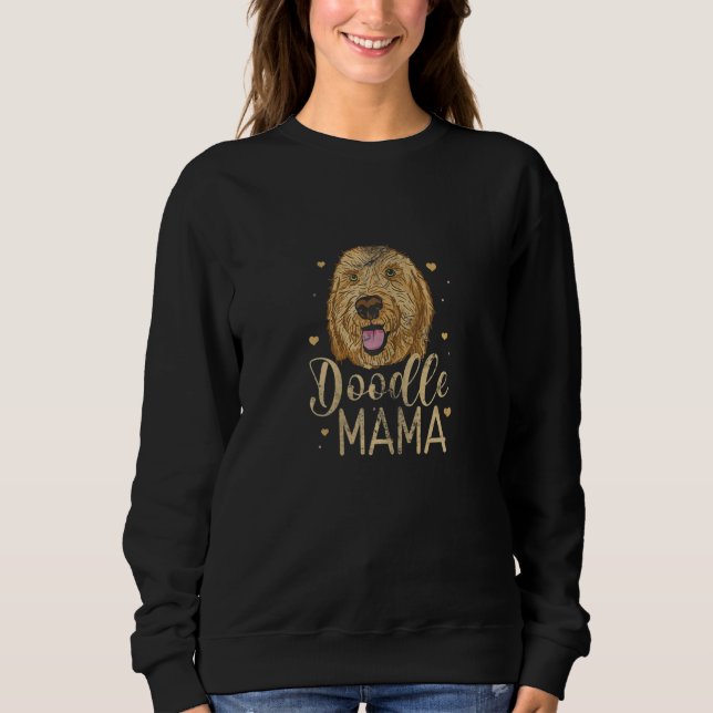 Moletom Mama de Doodle Feminina Mãe de Cachorro Proprietár (Frente)