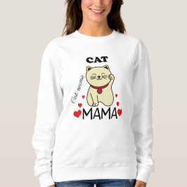 Moletom Mama de Gato Personalizada com Nome de Gato Mulher