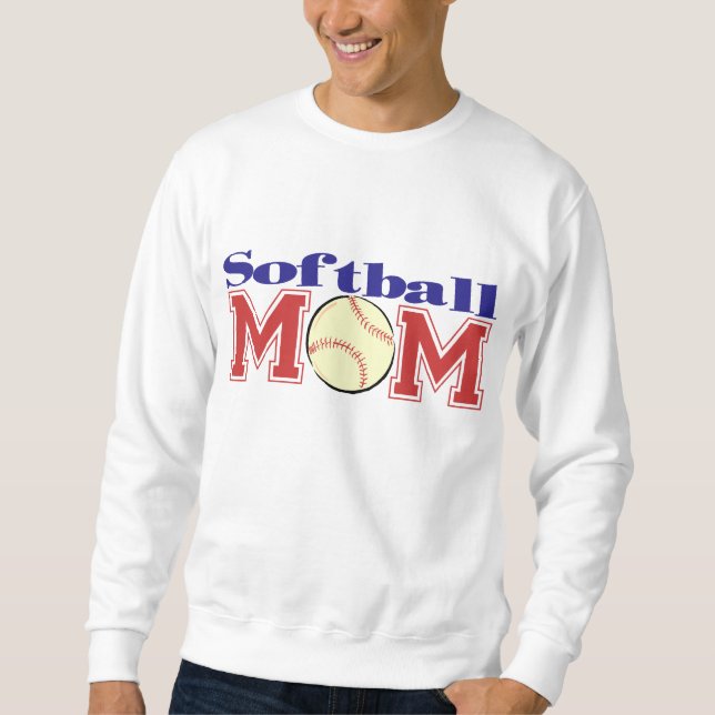 Moletom Mamã do softball (Frente)