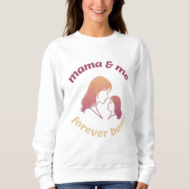 Moletom Mama & Eu Laço Eterno Mãe e Filha (Frente)