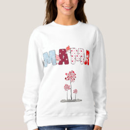 Moletom Mama Heart Patchwork Sweatshirt - Bonita Mãe Flora