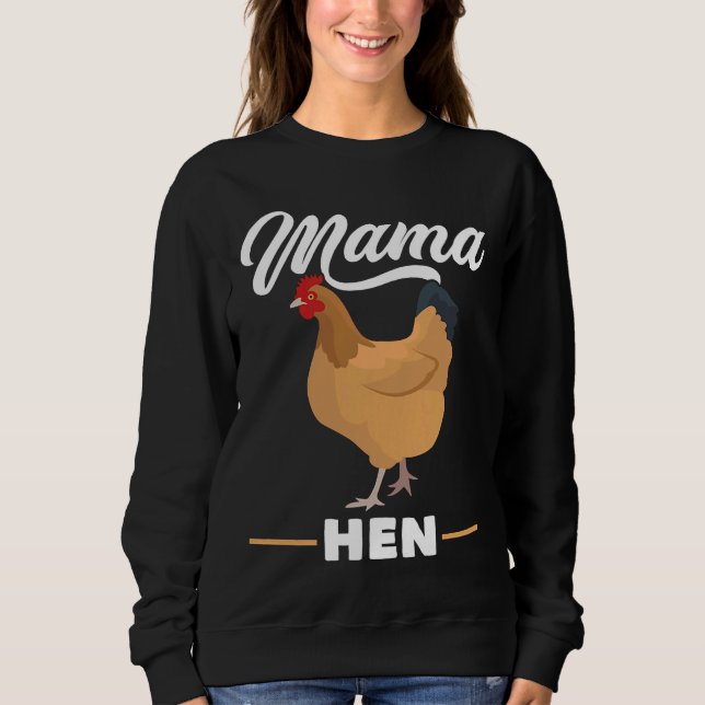 Moletom Mama Hen Chicken Rooster Fazenda Bird (Frente)