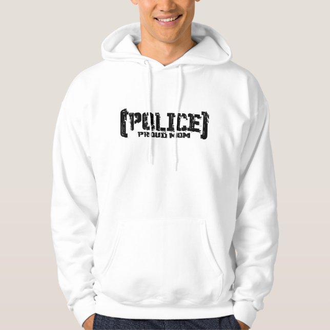 Moletom Mamã orgulhosa - POLÍCIA esfarrapada (Frente)