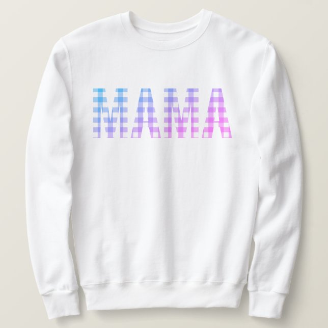 Moletom Mama Rainbow Xadrez (Frente do Design)