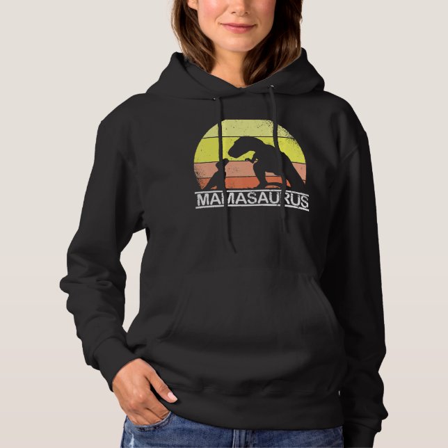 Moletom Mama Saurus Dia de as mães Rex Dinossaur Para Mamã (Frente)