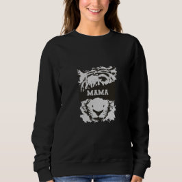 Moletom Mama Sweatshirt com Tiger Impressão