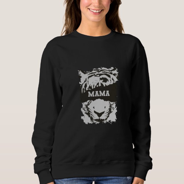 Moletom Mama Sweatshirt com Tiger Impressão (Frente)