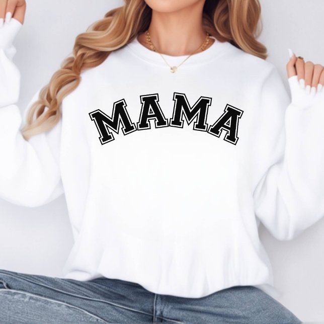 Moletom Mama Varsity Dia de as mães Sweatshirt (MAMA Varsity Style Sweatshirt)