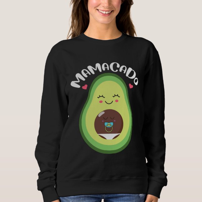 Moletom Mamacado Pregnant Avocado Pregnancy Announcement (Frente)