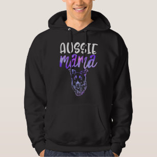 Moletom Mamãe Aussie Pastor Australiano Mãe Cadela Pastor