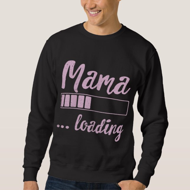 Moletom Mamãe Carregando Futuro Mãe Nova Mamãe Engraçada (Frente)