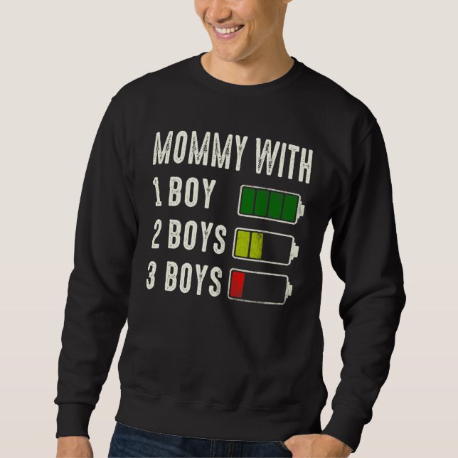 Moletom Mamãe Com Bateria De Três Boys Vazia Dia de as mãe (Frente)