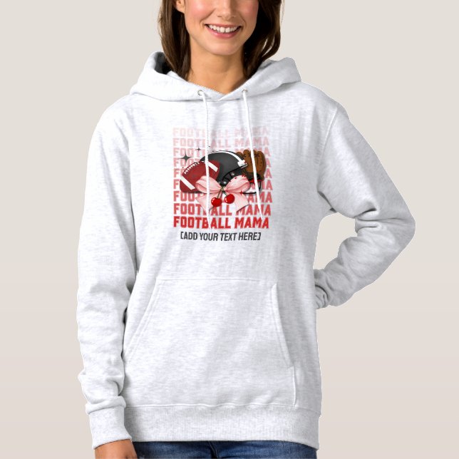 Moletom MAMÃE DE FUTEBOL Arco Coquete Elegante (Frente)