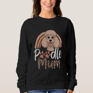 Moletom Mamãe de Poodle Mamãe Mãe Cachorro Mãe Mariposa Le