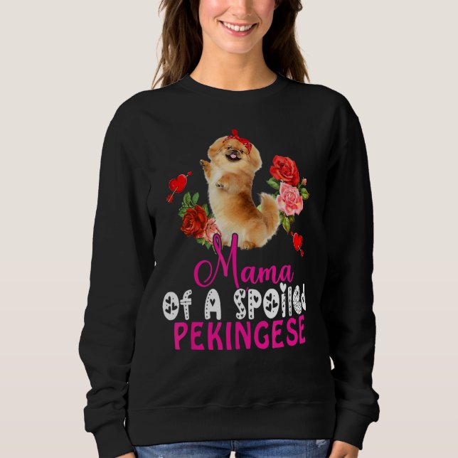 Moletom Mamãe De Um Arco Cute Pekingês Maldito (Frente)