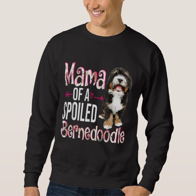 Moletom Mamãe De Um Dia de as mães Feliz De Bernedoodle Ma (Frente)