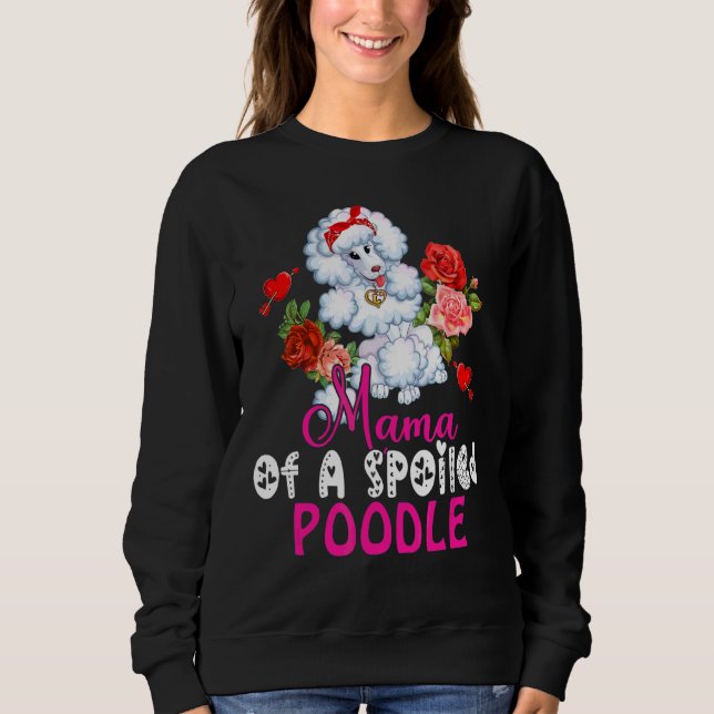 Moletom Mamãe De Um Poodle Cute Poodle Arco Tie F (Frente)