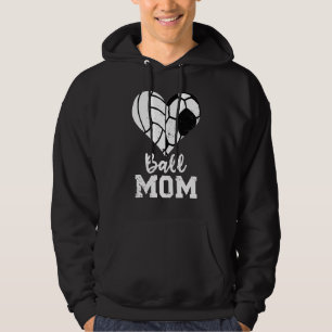 Moletom Mamãe de Voleibol de Coração
